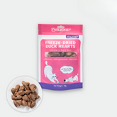 PAWCKET Freeze Dried Raw Duck Heart Dog Cat Treats 45g
